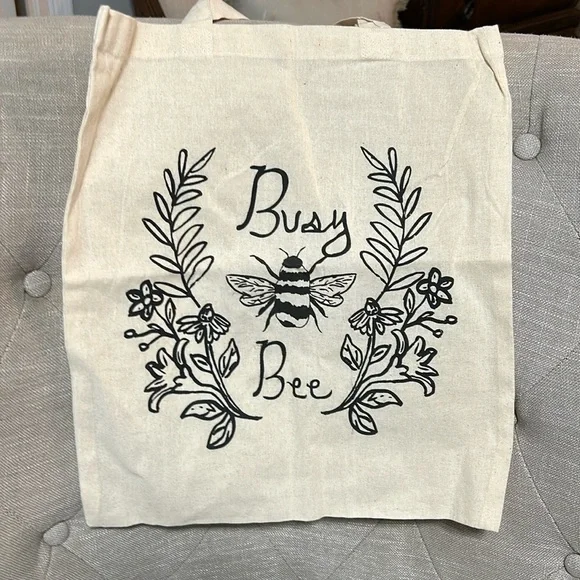 Brand new canvas bag Busy Bee - Picture 1 of 3